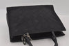 Authentic Christian Dior Lady Dior Cannage Nylon Enamel Hand Bag Black 2772I