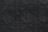 Authentic Christian Dior Lady Dior Cannage Nylon Enamel Hand Bag Black 2772I