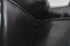 Authentic Christian Dior Lady Dior Cannage Nylon Enamel Hand Bag Black 2772I