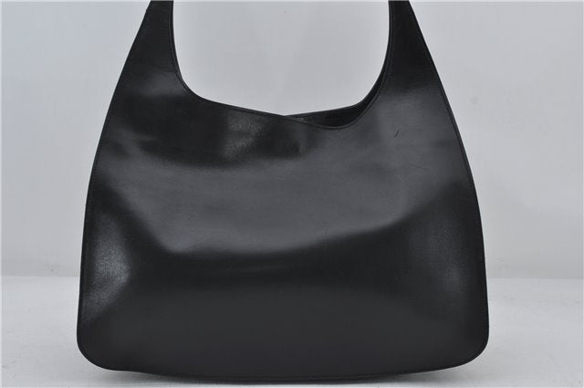 Authentic GUCCI Vintage Shoulder Hand Bag Purse Leather 0013167 Black 2773E