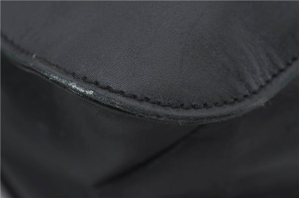 Authentic GUCCI Vintage Shoulder Hand Bag Purse Leather 0013167 Black 2773E