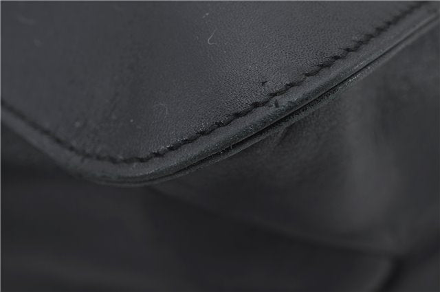 Authentic GUCCI Vintage Shoulder Hand Bag Purse Leather 0013167 Black 2773E