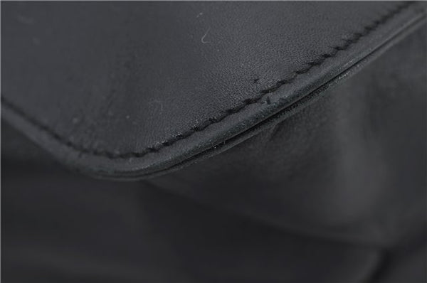 Authentic GUCCI Vintage Shoulder Hand Bag Purse Leather 0013167 Black 2773E