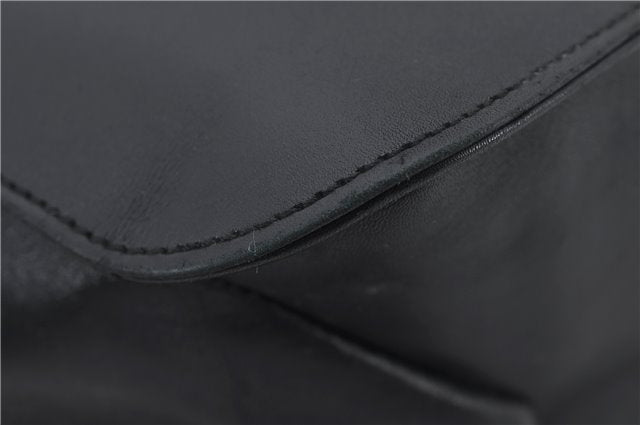 Authentic GUCCI Vintage Shoulder Hand Bag Purse Leather 0013167 Black 2773E