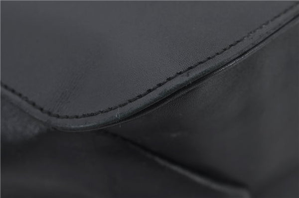 Authentic GUCCI Vintage Shoulder Hand Bag Purse Leather 0013167 Black 2773E