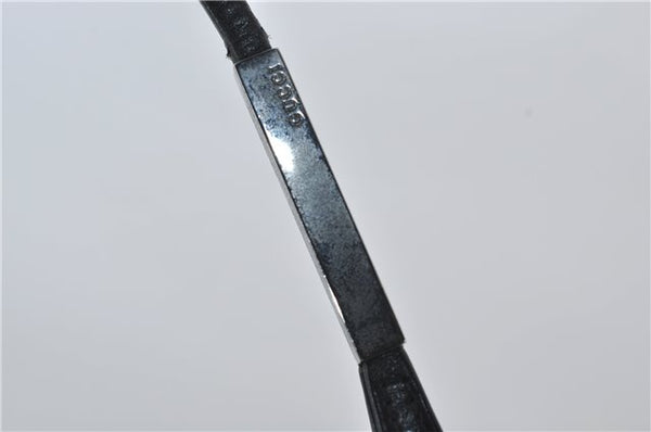 Authentic GUCCI Vintage Shoulder Hand Bag Purse Leather 0013167 Black 2773E