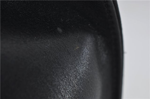 Authentic GUCCI Vintage Shoulder Hand Bag Purse Leather 0013167 Black 2773E