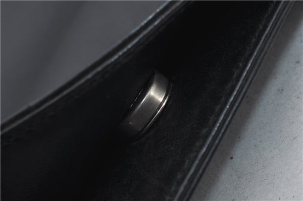 Authentic GUCCI Vintage Shoulder Hand Bag Purse Leather 0013167 Black 2773E