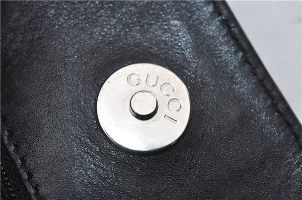 Authentic GUCCI Vintage Shoulder Hand Bag Purse Leather 0013167 Black 2773E