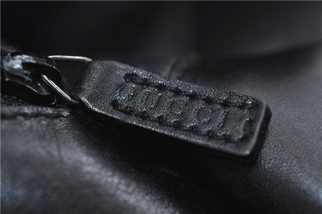 Authentic GUCCI Vintage Shoulder Hand Bag Purse Leather 0013167 Black 2773E