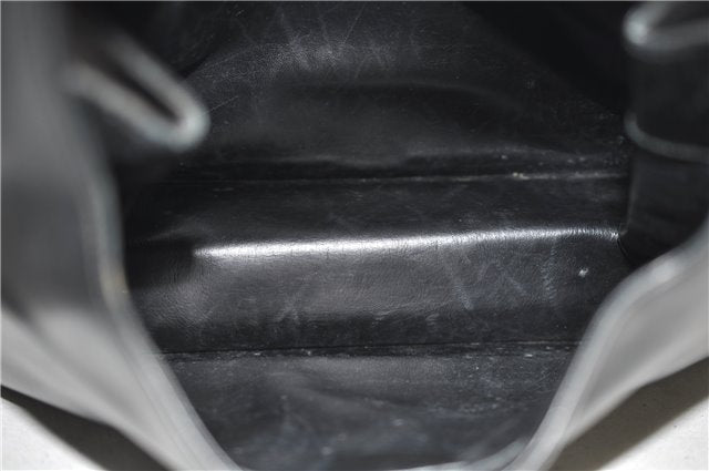 Authentic GUCCI Vintage Shoulder Hand Bag Purse Leather 0013167 Black 2773E