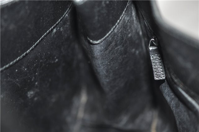 Authentic GUCCI Vintage Shoulder Hand Bag Purse Leather 0013167 Black 2773E