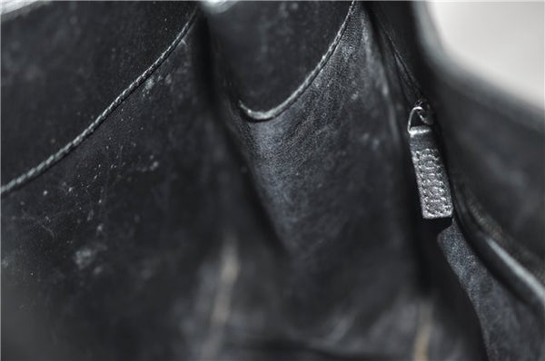 Authentic GUCCI Vintage Shoulder Hand Bag Purse Leather 0013167 Black 2773E