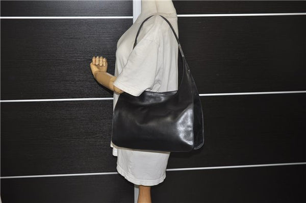 Authentic GUCCI Vintage Shoulder Hand Bag Purse Leather 0013167 Black 2773E