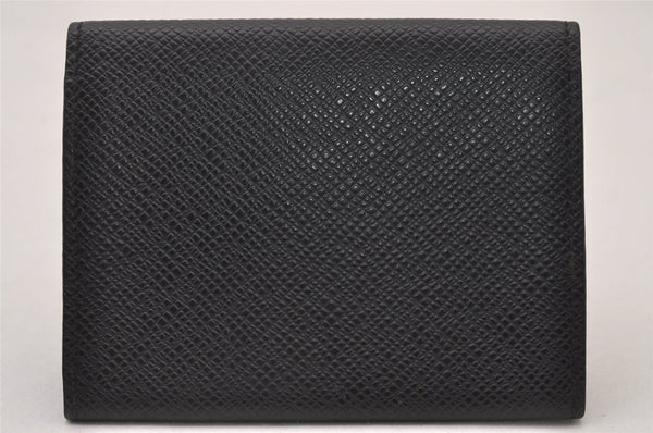 Auth Louis Vuitton Taiga Enveloppe Cartes de Visite Card Case M30922 Black 2773I