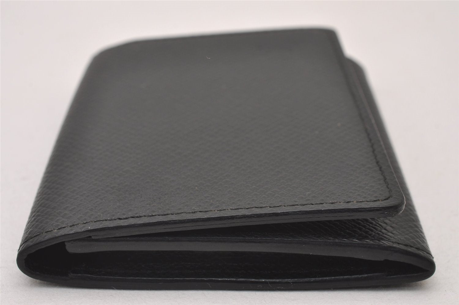 Auth Louis Vuitton Taiga Enveloppe Cartes de Visite Card Case M30922 Black 2773I