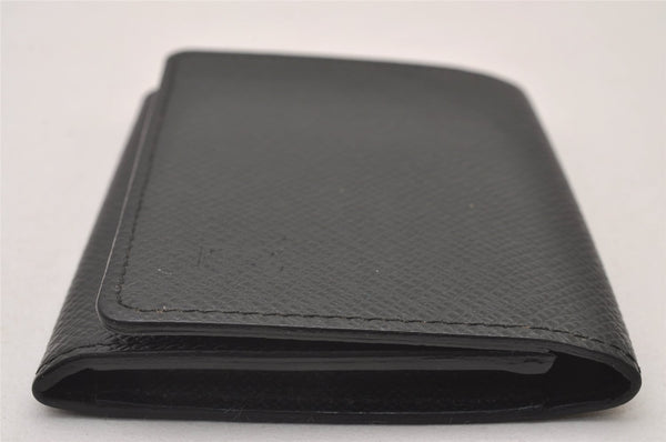 Auth Louis Vuitton Taiga Enveloppe Cartes de Visite Card Case M30922 Black 2773I