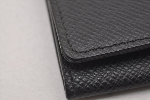 Auth Louis Vuitton Taiga Enveloppe Cartes de Visite Card Case M30922 Black 2773I