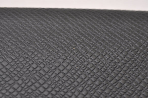 Auth Louis Vuitton Taiga Enveloppe Cartes de Visite Card Case M30922 Black 2773I
