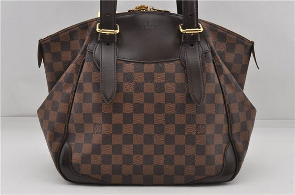 Authentic Louis Vuitton Damier Verona MM Shoulder Boston Bag N41118 LV 2774D