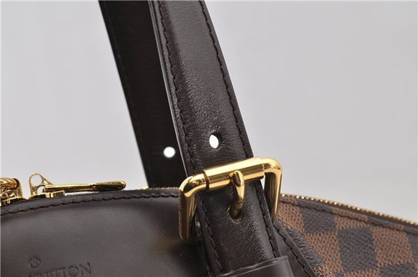 Authentic Louis Vuitton Damier Verona MM Shoulder Boston Bag N41118 LV 2774D
