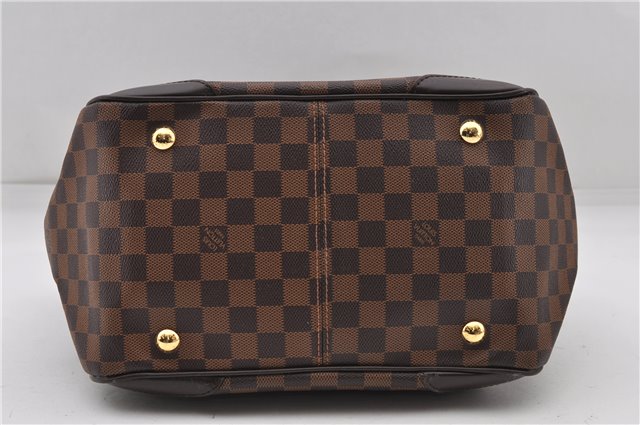 Authentic Louis Vuitton Damier Verona MM Shoulder Boston Bag N41118 LV 2774D