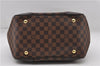 Authentic Louis Vuitton Damier Verona MM Shoulder Boston Bag N41118 LV 2774D