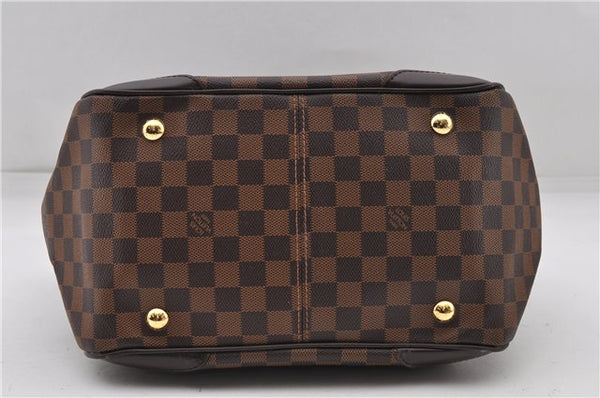 Authentic Louis Vuitton Damier Verona MM Shoulder Boston Bag N41118 LV 2774D