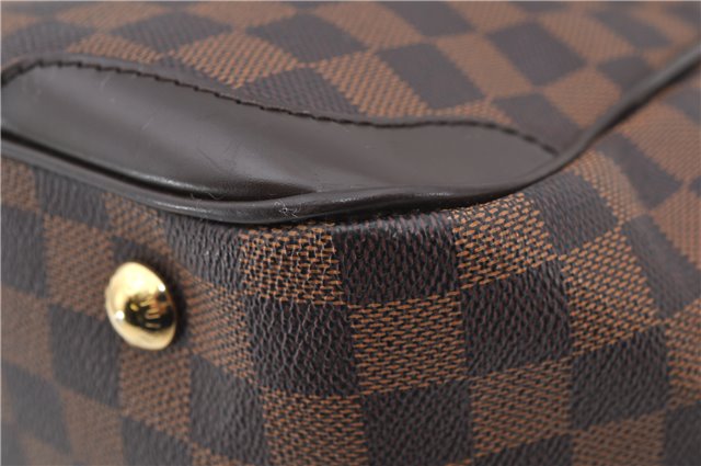 Authentic Louis Vuitton Damier Verona MM Shoulder Boston Bag N41118 LV 2774D