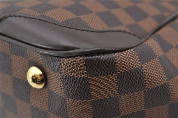 Authentic Louis Vuitton Damier Verona MM Shoulder Boston Bag N41118 LV 2774D