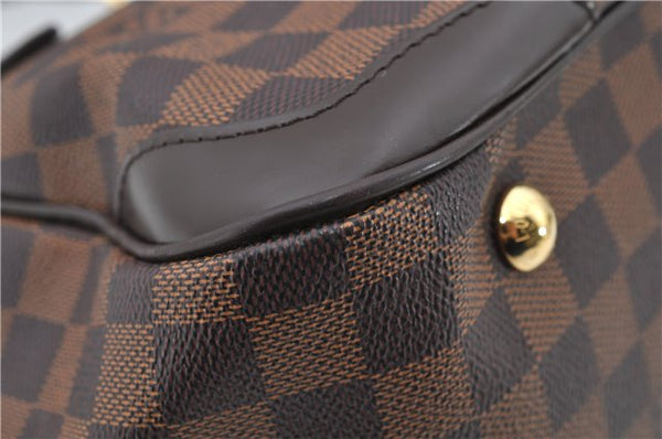 Authentic Louis Vuitton Damier Verona MM Shoulder Boston Bag N41118 LV 2774D