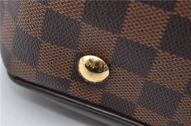 Authentic Louis Vuitton Damier Verona MM Shoulder Boston Bag N41118 LV 2774D