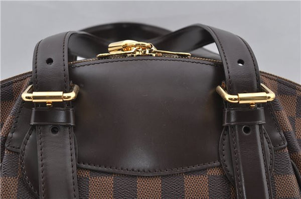 Authentic Louis Vuitton Damier Verona MM Shoulder Boston Bag N41118 LV 2774D