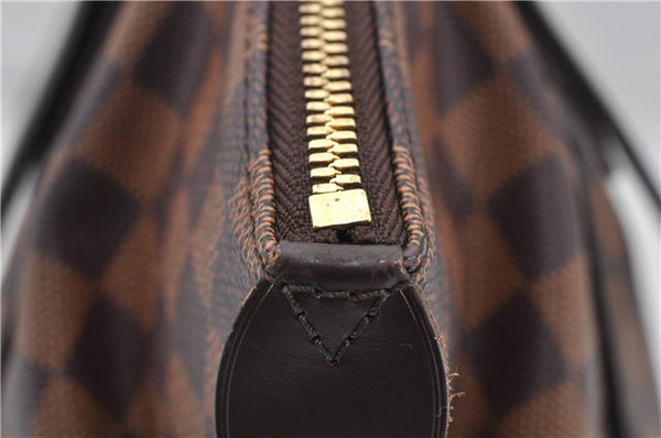 Authentic Louis Vuitton Damier Verona MM Shoulder Boston Bag N41118 LV 2774D