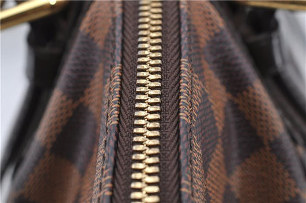 Authentic Louis Vuitton Damier Verona MM Shoulder Boston Bag N41118 LV 2774D