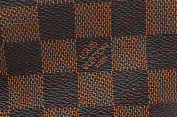 Authentic Louis Vuitton Damier Verona MM Shoulder Boston Bag N41118 LV 2774D