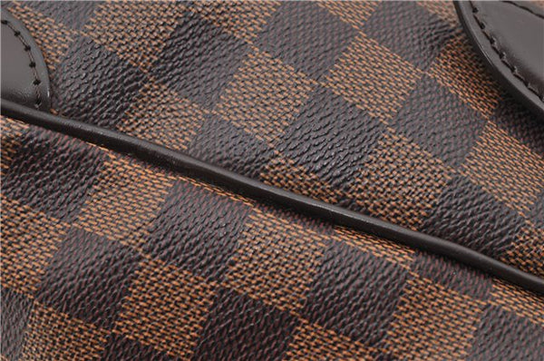 Authentic Louis Vuitton Damier Verona MM Shoulder Boston Bag N41118 LV 2774D