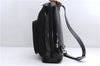 Authentic GUCCI Bamboo Vintage Shoulder Hand Bag Nylon Leather Black 2774E