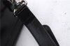 Authentic GUCCI Bamboo Vintage Shoulder Hand Bag Nylon Leather Black 2774E