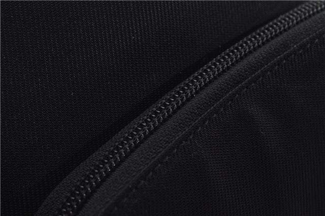 Authentic GUCCI Bamboo Vintage Shoulder Hand Bag Nylon Leather Black 2774E