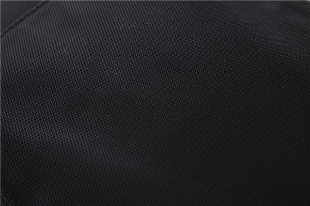 Authentic GUCCI Bamboo Vintage Shoulder Hand Bag Nylon Leather Black 2774E