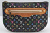 Auth Louis Vuitton Monogram Multicolor Pochette GM Pouch Black M60030 LV 2774I