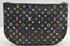Auth Louis Vuitton Monogram Multicolor Pochette GM Pouch Black M60030 LV 2774I