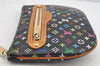 Auth Louis Vuitton Monogram Multicolor Pochette GM Pouch Black M60030 LV 2774I