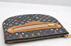 Auth Louis Vuitton Monogram Multicolor Pochette GM Pouch Black M60030 LV 2774I