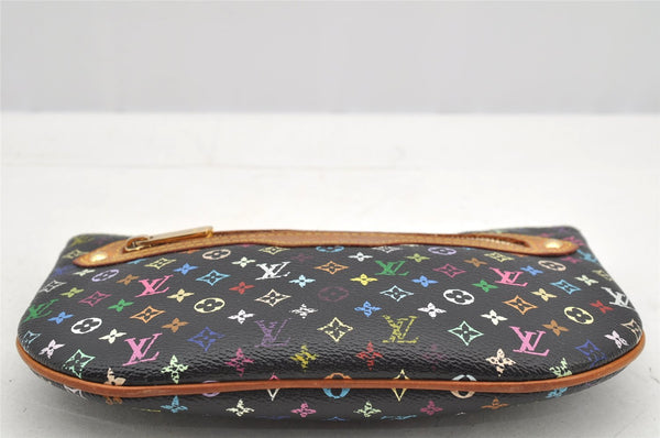 Auth Louis Vuitton Monogram Multicolor Pochette GM Pouch Black M60030 LV 2774I