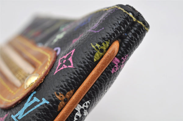 Auth Louis Vuitton Monogram Multicolor Pochette GM Pouch Black M60030 LV 2774I