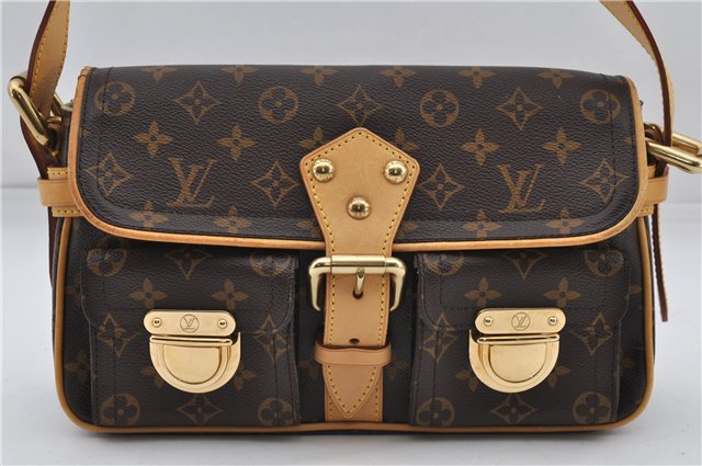 Authentic Louis Vuitton Monogram Hudson PM Shoulder Bag M40027 LV 2775D
