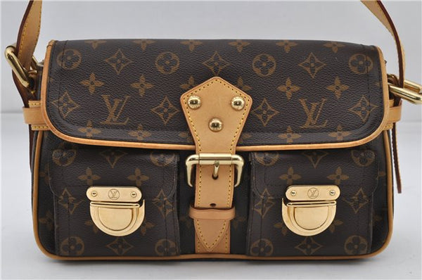 Authentic Louis Vuitton Monogram Hudson PM Shoulder Bag M40027 LV 2775D