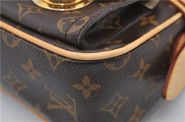 Authentic Louis Vuitton Monogram Hudson PM Shoulder Bag M40027 LV 2775D